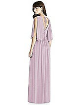 Rear View Thumbnail - Suede Rose Silver After Six Shimmer Bridesmaid Dress 6777LS