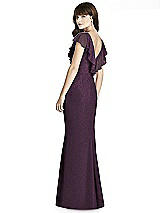 Rear View Thumbnail - Aubergine Silver After Six Shimmer Bridesmaid Dress 6779LS