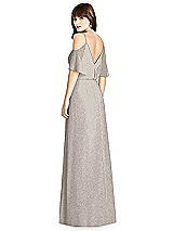 Rear View Thumbnail - Taupe Silver After Six Shimmer Bridesmaid Dress 6781LS