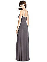 Rear View Thumbnail - Stormy Silver After Six Shimmer Bridesmaid Dress 6782LS