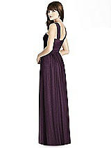 Rear View Thumbnail - Aubergine Silver After Six Shimmer Bridesmaid Dress 6785LS