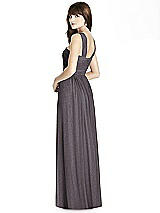 Rear View Thumbnail - Stormy Silver After Six Shimmer Bridesmaid Dress 6785LS