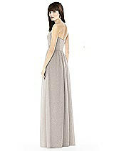 Rear View Thumbnail - Taupe Silver After Six Shimmer Bridesmaid Dress 6794LS