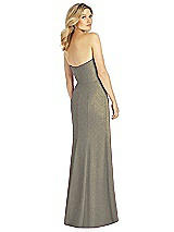 Rear View Thumbnail - Mocha Gold After Six Shimmer Bridesmaid Dress 6803LS