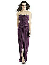 Front View Thumbnail - Aubergine Silver Studio Design Shimmer Bridesmaid Dress 4523LS