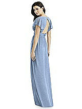 Rear View Thumbnail - Cloudy Silver Studio Design Shimmer Bridesmaid Dress 4526LS