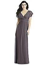 Front View Thumbnail - Stormy Silver Studio Design Shimmer Bridesmaid Dress 4526LS