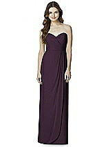 Front View Thumbnail - Aubergine Silver Bella Bridesmaids Dress BB102LS