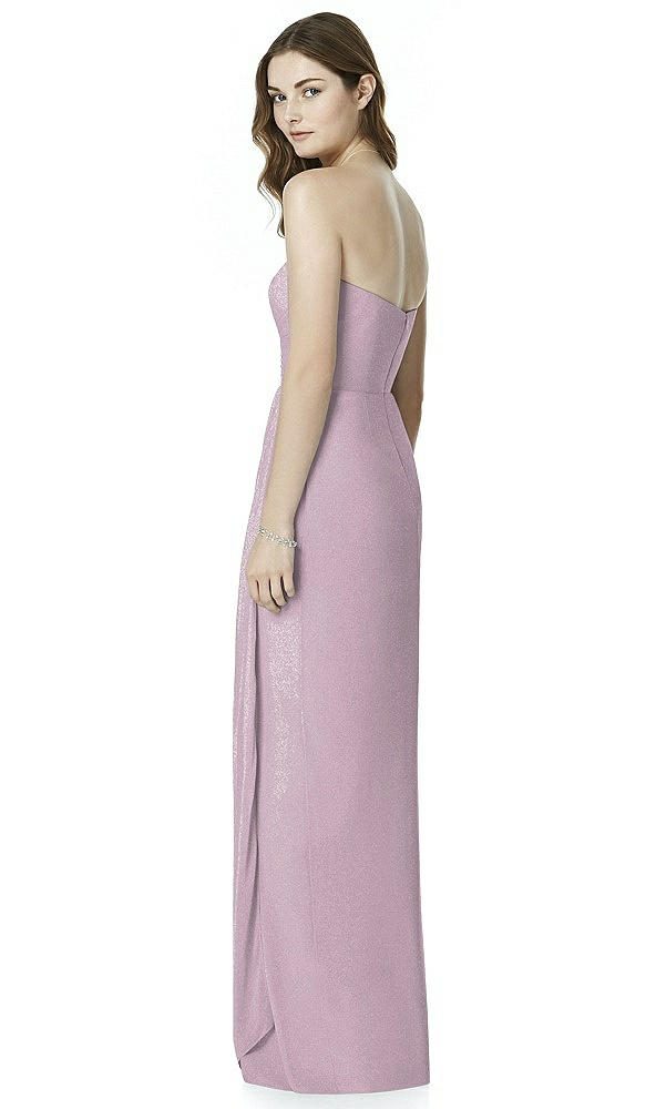 Back View - Suede Rose Silver Bella Bridesmaids Dress BB102LS