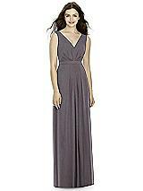 Front View Thumbnail - Stormy Silver Bella Bridesmaids Shimmer Dress BB103LS