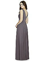 Rear View Thumbnail - Stormy Silver Bella Bridesmaids Shimmer Dress BB103LS