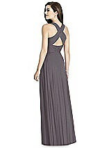 Rear View Thumbnail - Stormy Silver Bella Bridesmaids Shimmer Dress BB117LS