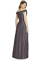 Rear View Thumbnail - Stormy Silver Bella Bridesmaid Shimmer Dress BB123LS