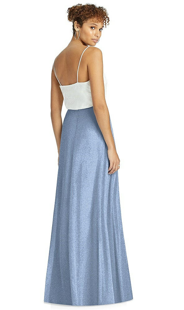 Back View - Cloudy Silver After Six Bridesmaid Skirt S1518LS