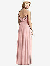 Front View Thumbnail - Rose Cowl-Back Double Strap Maxi Dress with Side Slit