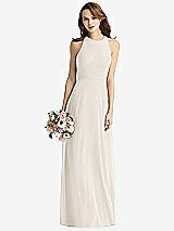 Front View Thumbnail - Ivory Sleeveless Halter Chiffon Maxi Dress