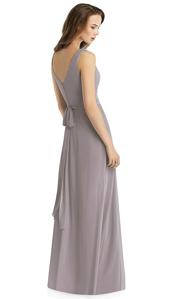 Back View - Cashmere Gray Thread Bridesmaid Style Layla