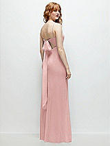 Alt View 1 Thumbnail - Rose Tie-Back Cutout Trumpet Gown with Front Slit