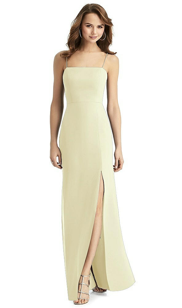 Back View - Butter Yellow Thread Bridesmaid Style Stella