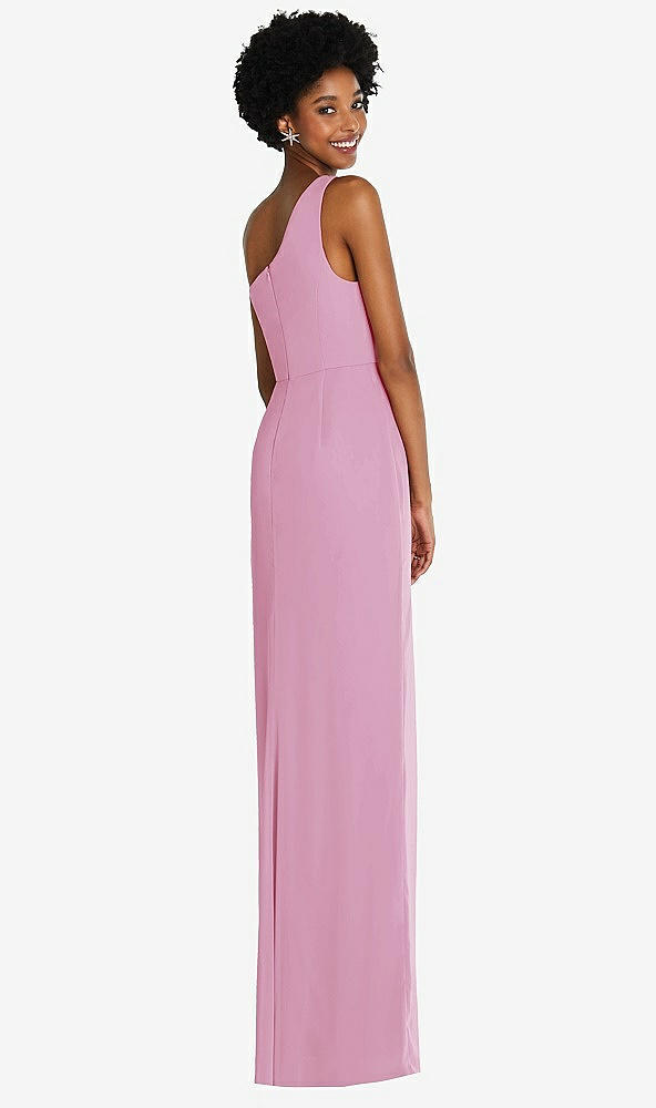 Back View - Powder Pink Thread Bridesmaid Style Addison
