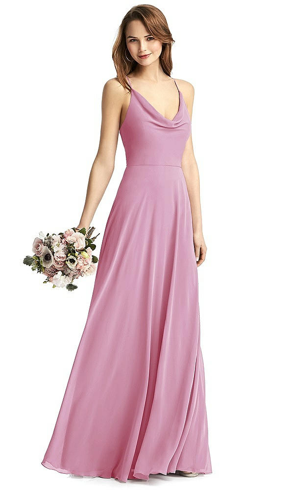 Front View - Powder Pink Thread Bridesmaid Style Quinn