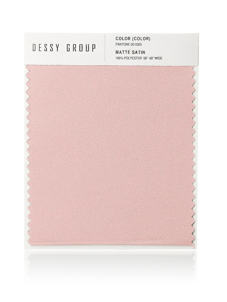 Front View - Rose Matte Satin Fabric Swatch