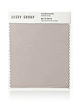 Front View Thumbnail - Taupe Matte Satin Fabric Swatch