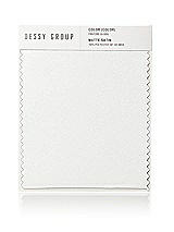 Front View Thumbnail - White Matte Satin Fabric Swatch