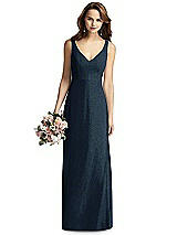 Front View Thumbnail - Midnight Gold Thread Bridesmaid Style Peyton