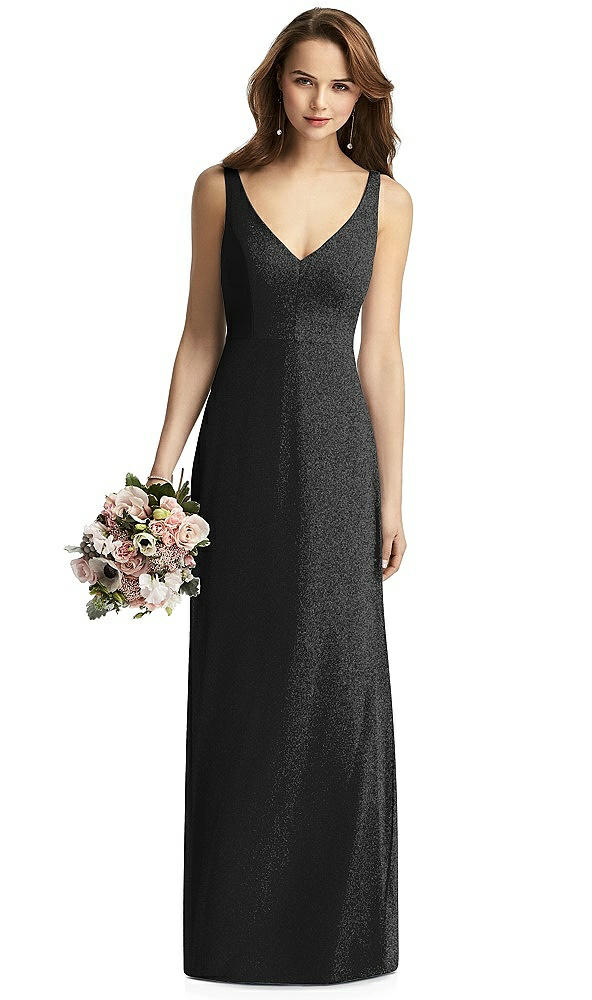 Front View - Black Silver Thread Bridesmaid Style Peyton