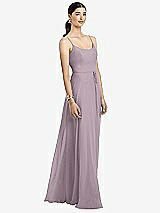 Alt View 1 Thumbnail - Lilac Dusk Spaghetti Strap Chiffon Maxi Dress with Jeweled Sash