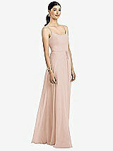 Alt View 1 Thumbnail - Cameo Spaghetti Strap Chiffon Maxi Dress with Jeweled Sash