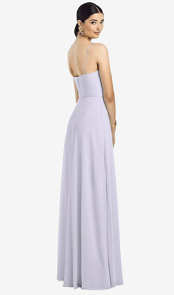 Back View - Silver Dove Spaghetti Strap Chiffon Maxi Dress with Jeweled Sash