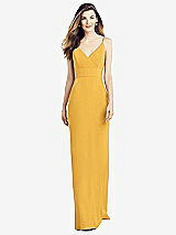 Alt View 1 Thumbnail - NYC Yellow V-Back Spaghetti Strap Maxi Dress with Pockets