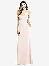 Front View Thumbnail - Blush V-Back Spaghetti Strap Maxi Dress with Pockets