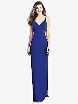 Alt View 1 Thumbnail - Cobalt Blue V-Back Spaghetti Strap Maxi Dress with Pockets