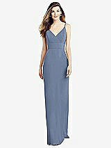 Alt View 1 Thumbnail - Larkspur Blue V-Back Spaghetti Strap Maxi Dress with Pockets
