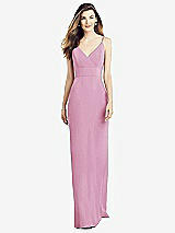 Alt View 1 Thumbnail - Powder Pink V-Back Spaghetti Strap Maxi Dress with Pockets