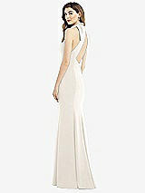Front View Thumbnail - Ivory Bow-Neck Open-Back Trumpet Gown