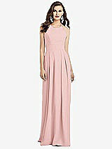 Alt View 1 Thumbnail - Rose Criss Cross Back Crepe Halter Dress with Pockets