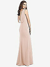 Front View Thumbnail - Cameo Draped Backless Crepe Dress with Pockets