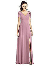 Front View Thumbnail - Dusty Pink Thread Bridesmaid UKTH018