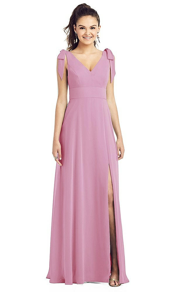 Front View - Powder Pink Thread Bridesmaid UKTH018