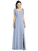 Front View Thumbnail - Sky Blue Thread Bridesmaid UKTH018