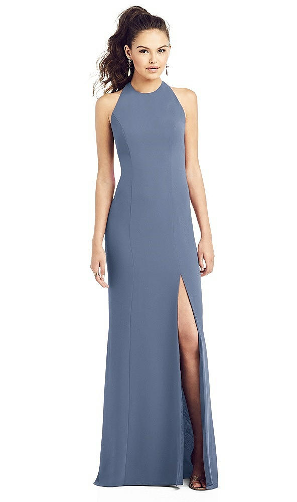 Front View - Larkspur Blue Thread Bridesmaid UKTH020