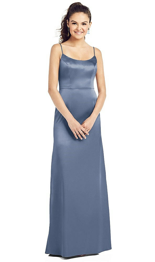 Front View - Larkspur Blue Thread Bridesmaid UKTH021