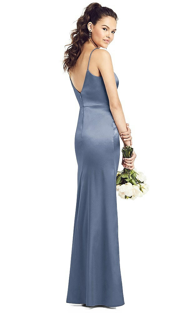Back View - Larkspur Blue Thread Bridesmaid UKTH021