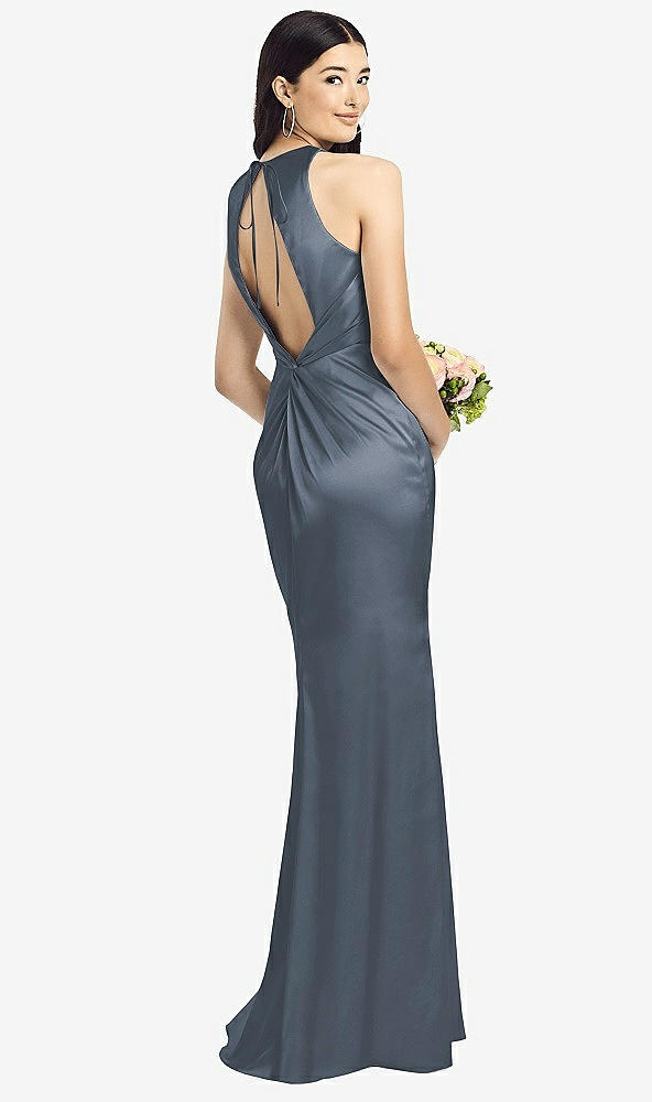 Front View - Silverstone Sleeveless Open Twist-Back Maxi Dress