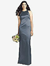 Rear View Thumbnail - Silverstone Sleeveless Open Twist-Back Maxi Dress