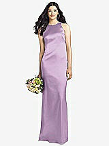 Rear View Thumbnail - Wood Violet Sleeveless Open Twist-Back Maxi Dress